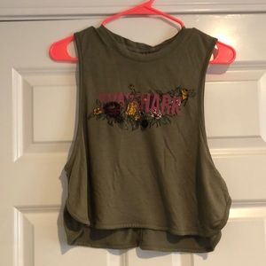 Gymshark cropped muscle tank size S